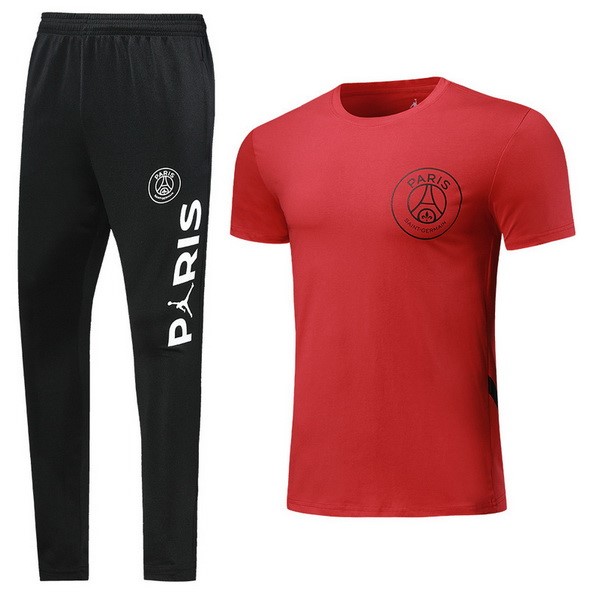 JORDAN Trikot Trainingsshirt Paris Saint Germain Komplett Set 2018-19 Rote Schwarz